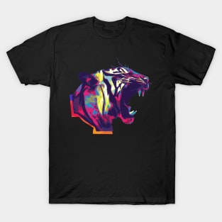 Wpap Pop Art Tiger abstract art T-Shirt